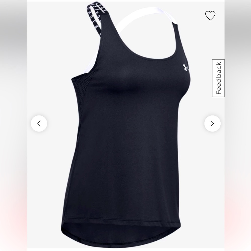 Under Armour Women’s HeatGear Wordmark Double Strap Tank